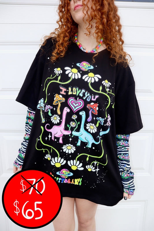 DINOSAUR I LOVE YOU LONG SLEEVE TSHIRT
