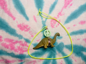 GREEN PEACE DINO NECKLACE