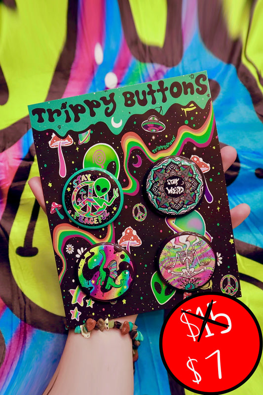 TRIPPY BUTTONS 4 pack