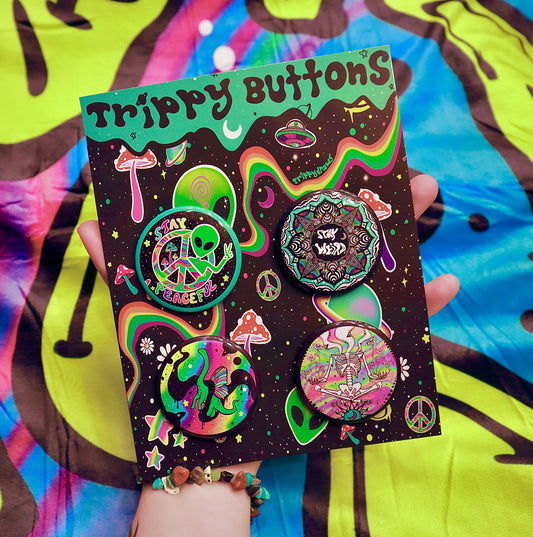 TRIPPY BUTTONS 4 pack