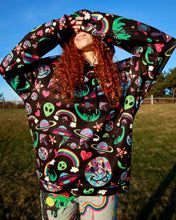 Load image into Gallery viewer, Black Doodle Hoodie