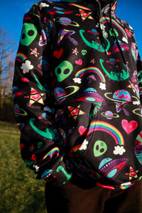 Black Doodle Hoodie